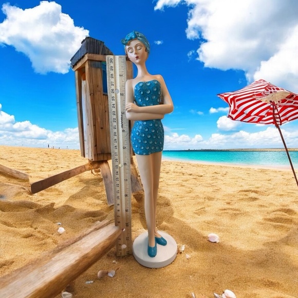 Chic Blue Polka Dot Swimsuit Display - Picture 2 of 8